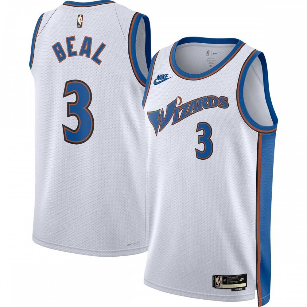Bradley Beal Washington Wizards 2022/23 Swingman Jersey White - Classic Edition-Pro Kit Vault | Brand New 26/27 Sports Jerseys
